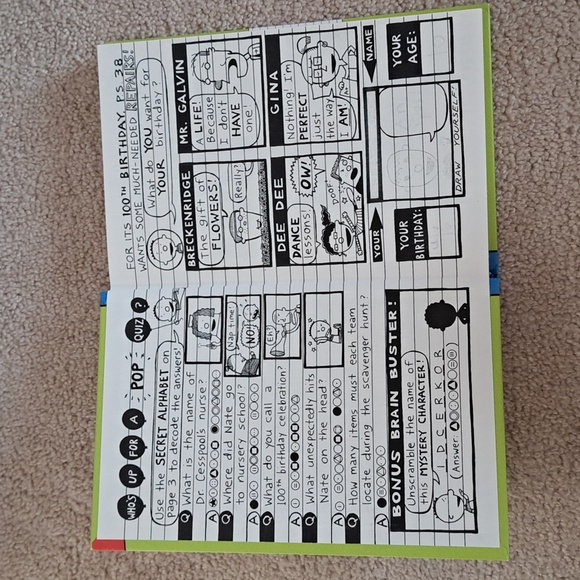 Set Of 2 Big Nate Hardcover Books Lives It Up And In A Class By Himself - Picture 10 of 10